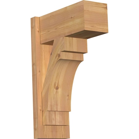Ekena Millwork Merced Block Smooth Outlooker, Western Red Cedar, 7 1/2"W x 16"D x 24"H OUT08X16X24MRC05SWR